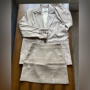 4th & RECKLESS Blazer and Skirt Set